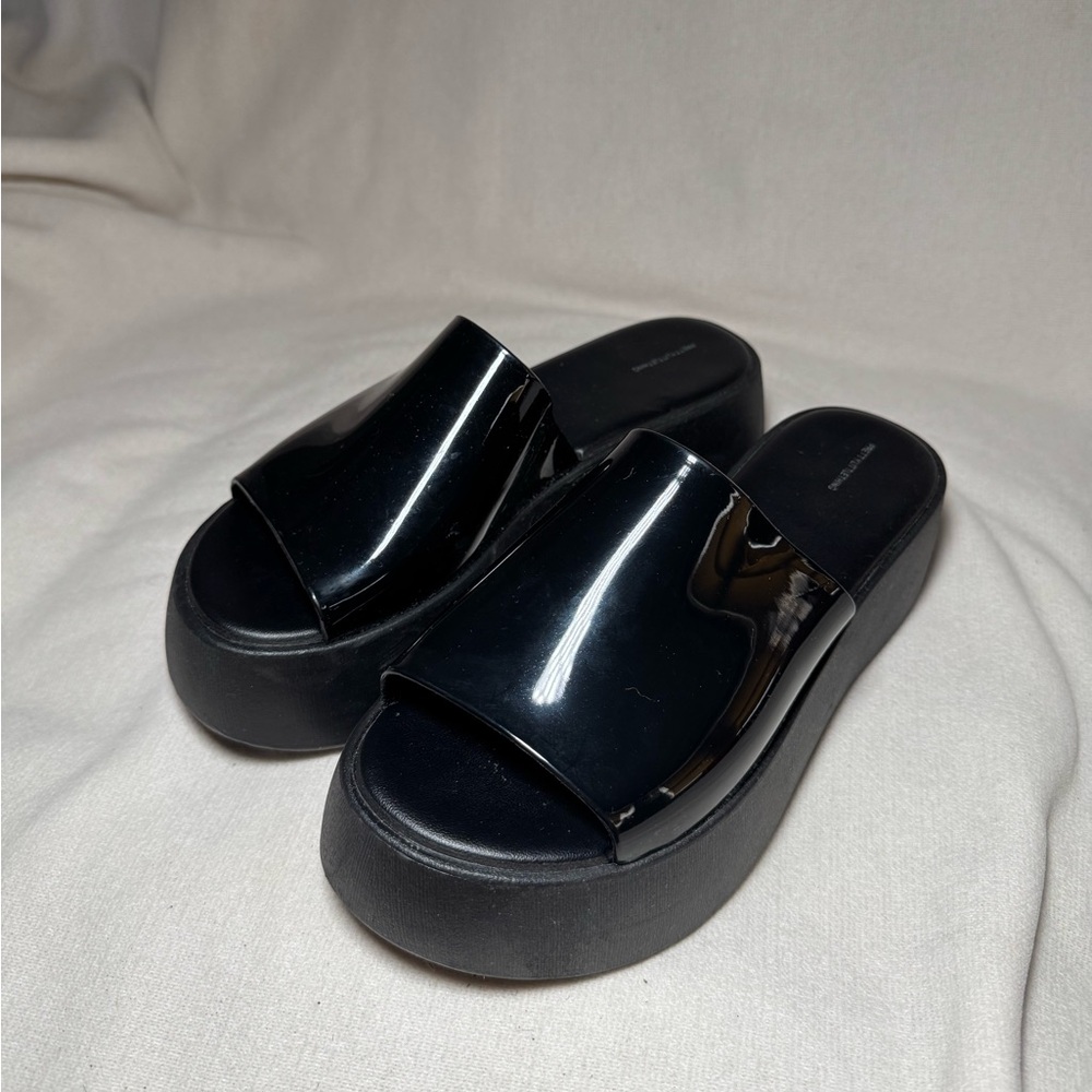 Black Women's Slide Sandals